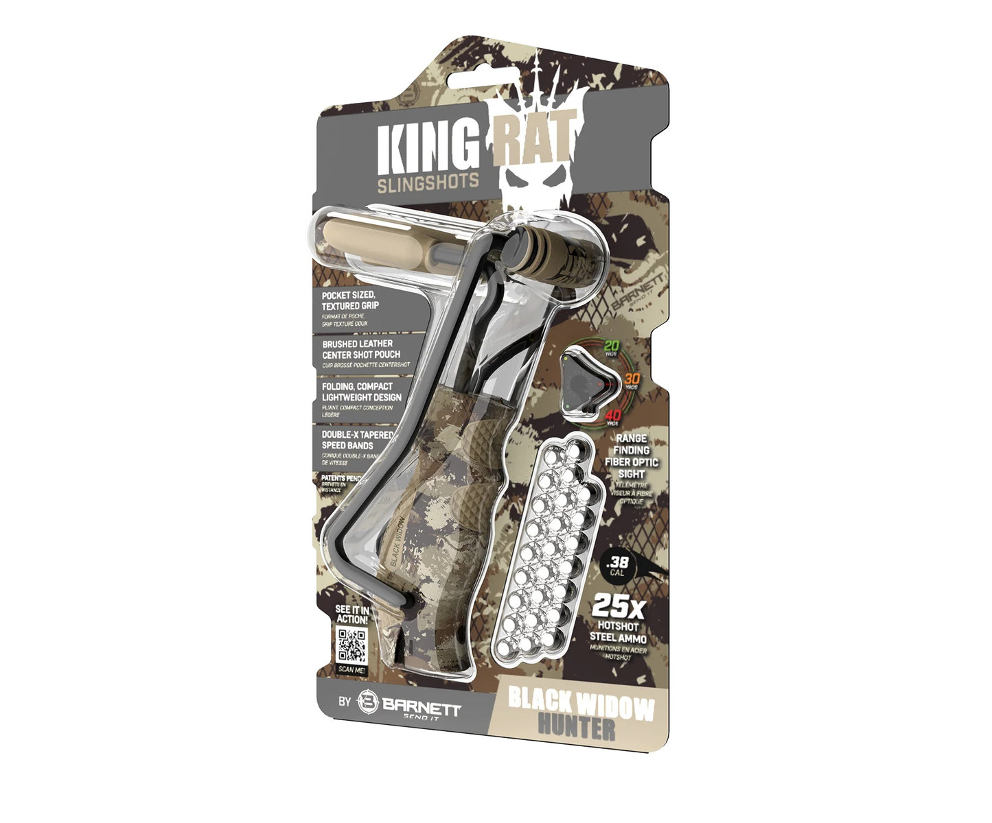 Barnett Black Widow Hunter™ King Rat Slingshots