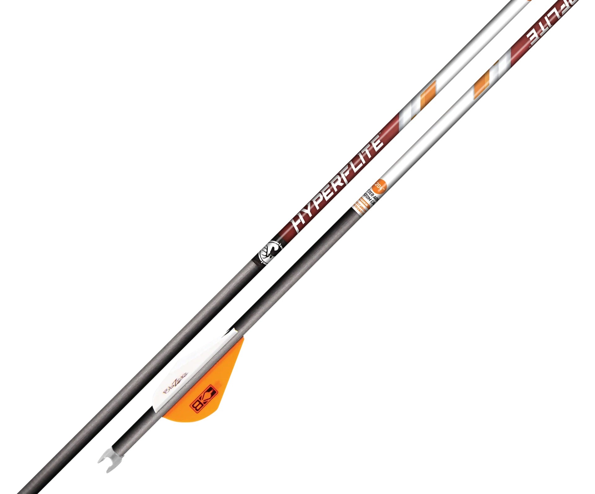 Barnett Hyperflite™ 22" Arrow - 3 Pack Orange/White Hunting Crossbow Arrows 